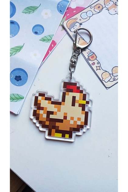 Stardew Valley Tavuk Anahtarlık