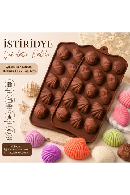 Çikolata Kalıbı Deniz Kabukları Desenli