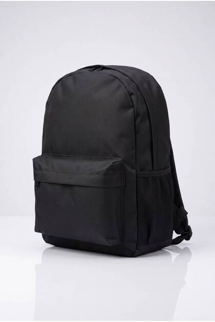 Black Unisex Notebook Laptop School Course Camping Travel Trip Daily Use Backpack