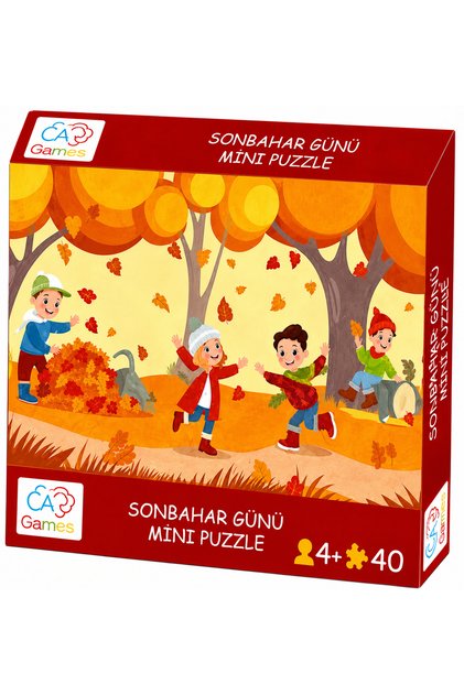 Autumn Day Mini Puzzle 40 Pieces 3-7 Years Old Children's Puzzle Jigsaw Puzzle