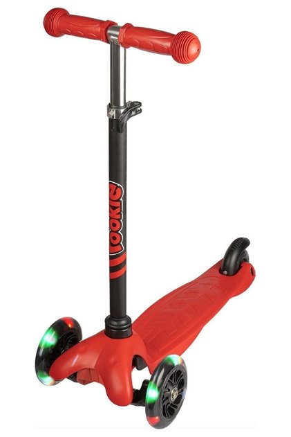 Red Rookie 3-Wheel Led Lighted Scooter