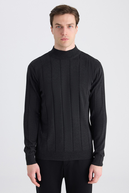Ds Damat Regular Fit Anthracite Sweater