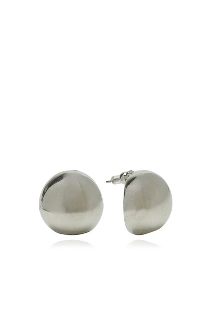 Silver Geometrik Form Detaylı Kadın Küpe