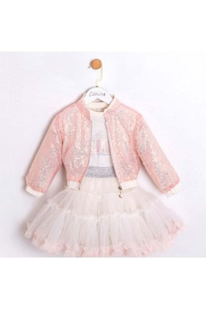 Girl's Skirt Suit 2-5 Years Old Pink