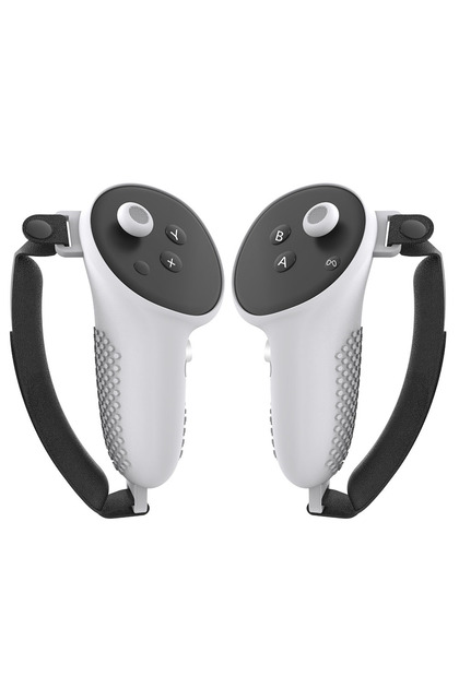 01 غطاء حماية مطاطي من ملحقات الواقع الافتراضي لجهاز تحكم الواقع الافتراضي Meta Oculus Quest 3 غطاء سيليكون