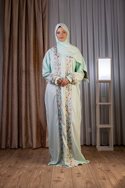 Floral One-Piece Prayer Dress, Dowry Gift, Prayer Dress