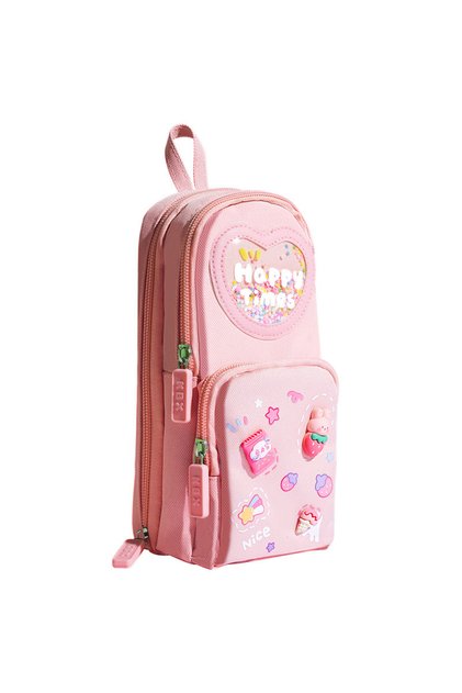 Strawberry 1pc High Appearance Level Large-capacity Schoolbag And Pen Case Primary School Stationery