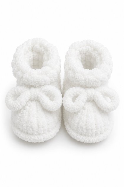 Pofidik Baby Booties Baby Girl Plush Home Booties Ultra Soft Newborn 11 cm Powder Pink