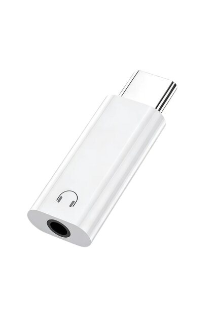 محول صوت USB نوع C إلى مقبس 3.5 ملم أبيض اللون، محول USB C إلى مقبس 3.5 ملم، محول سماعات أذن من النوع C