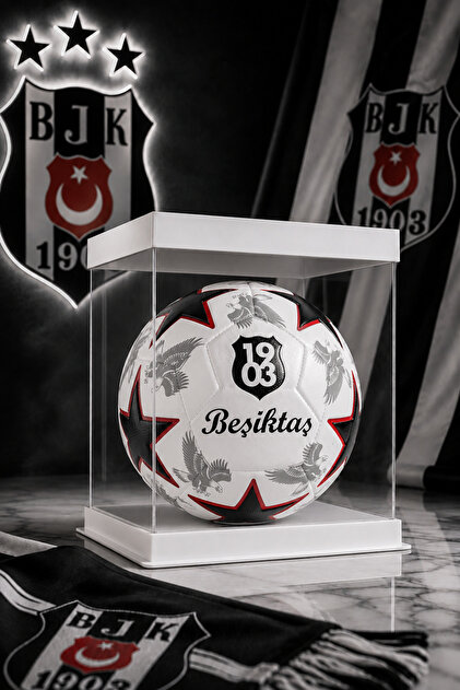 Lisanslı Orjinal Beşiktaş Futbol Topu Yıldızlı Pompa Hediyeli