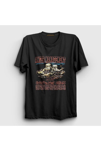 Unisex Black Anger Management Tour Limp Bizkit T-Shirt 576468Tt