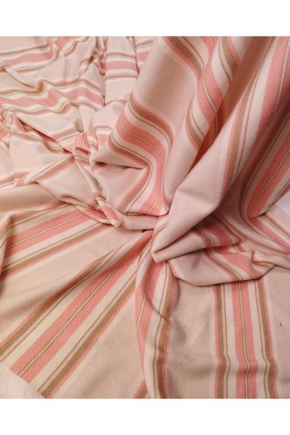 Salmon Ecru Knitted Fabric Jacquard Draped Pajamas & Sweatshirt Length: 160cm