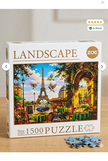 Zoe Landscape 1500 parça Yapboz Puzzle I 85*60cm I Paris Eyfel