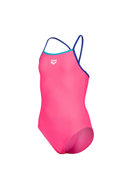 Swimsuit Light Drop Solid Çocuk Pembe Yüzücü Mayo 005919988