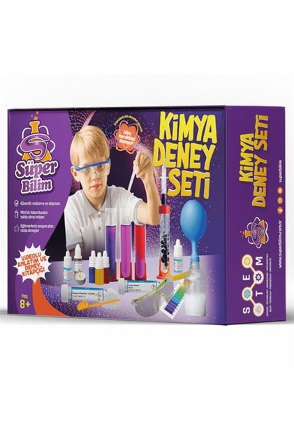 Eğlenceli ve öğretici Kimya Deney Seti, çocuklar için ideal aktivite