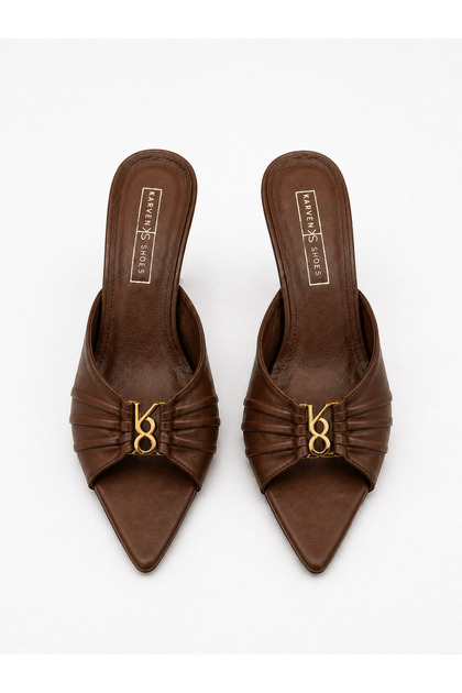 Genuine Leather Inner and Outer Leather Slippers 724