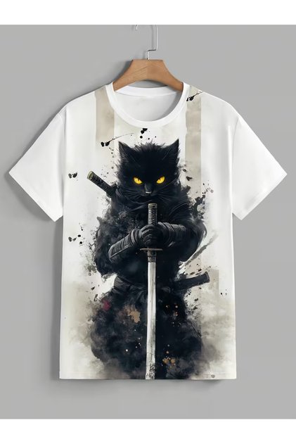 Keb 1. quality printed oversize t-shirt daily t-shirt trendy fashion and modern style style 100% organic cotton relaxed fit slit round neck
