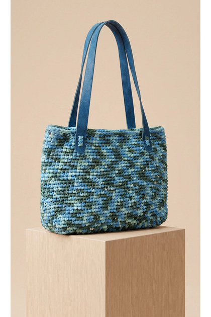 Meyadesign Hand-Knitted Wool Felt Shoulder Bag - Bohemian Elegance