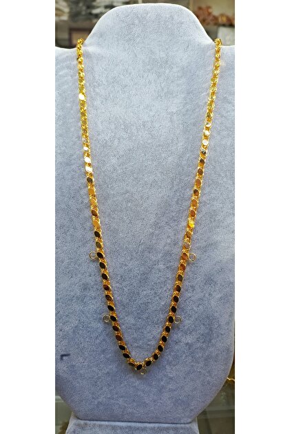 5-Ring Sequin Arpa 60 cm Gold Color Plated Chain