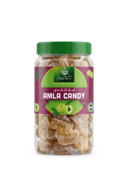 Healthy Amla Candy, Sweet & Tangy Indian Snack Made with Amla (Indian Gooseberry), Sugar & Spices, 250 gram