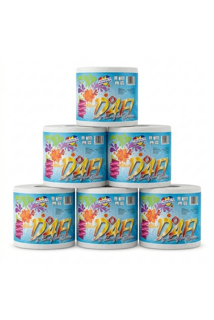 Prosop Bucatarie Dafi 6 Role, 2 Straturi, 220 Foi/Rola, 325g, 20x20cm, 100% Celuloza