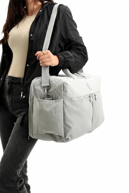 Jasminel Unisex Suya Dayanıklı Krinkıl Kumaş Çapraz Ve Omuz Askılı Seyehat Çantası
