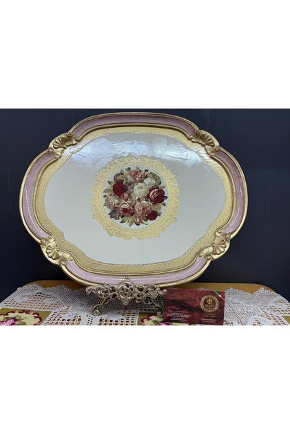 Brand Italian Rosewood Tray 51 cm