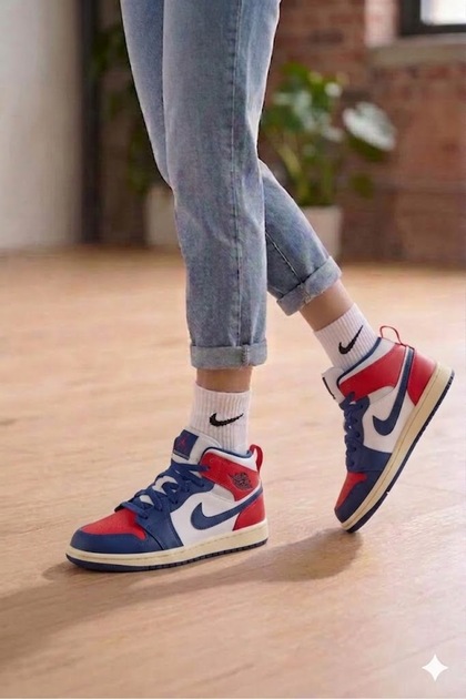 Nike Jordan 1 Mid Ps ÇOCUK Günlük Spor Ayakkabısı DQ84-ERN-24-102