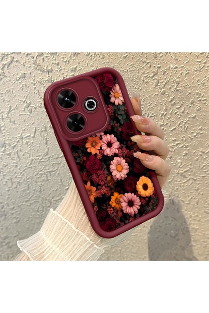 Redmi 13/13X Compatible Fashionable Spring Flower Pattern Case, Scratch-Resistant