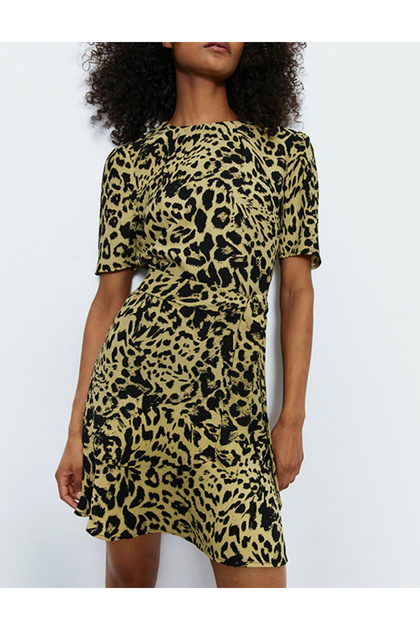 Κοντό φόρεμα, animal print