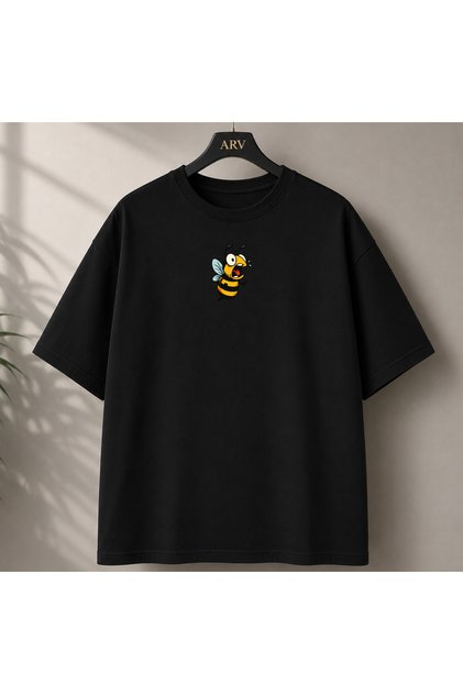 Oversize Design Screaming Bee T-Shirt