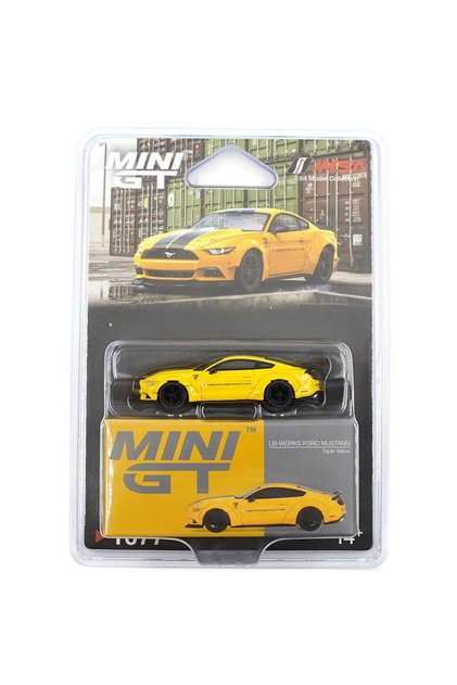 Lb 1077 Minigt Ford Mustange Yellow 1/64 Model Car