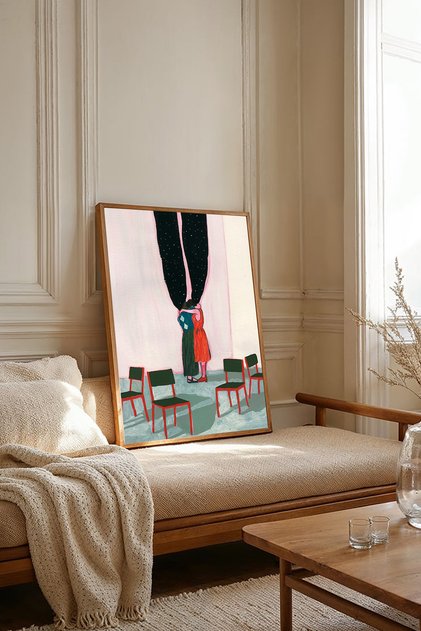 One Piece Wooden Framed Painting Tk3857