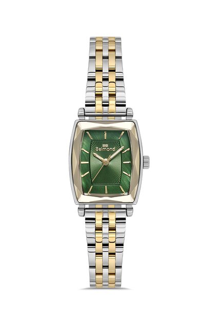 Srl1171.270 Green & Gold Steel Cord Women's Wristwatch