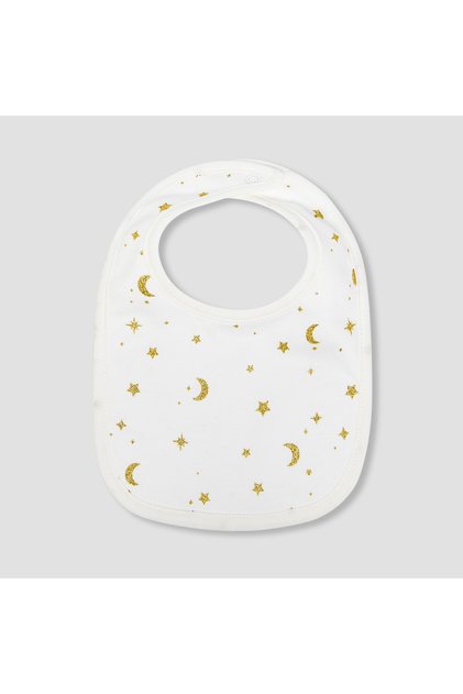 Baby Bib with Snap Button Closure