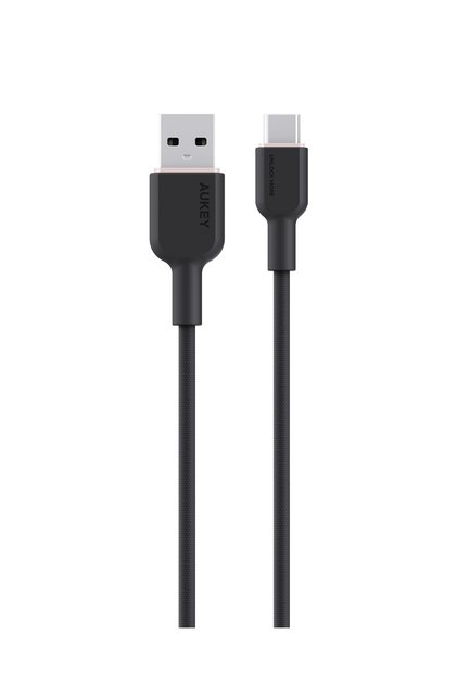 كابل سيكلت AC 15 واط بطول 1 متر. كابل USB-A إلى USB-C مجدول من نوع DTY