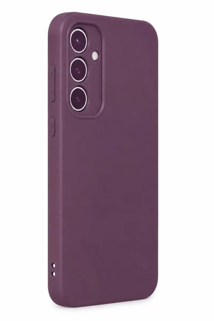 Samsung Galaxy A35 5g Compatible Case First Silicone - Plum
