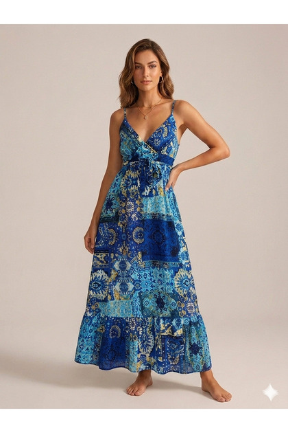 ralph lauren white denim dress Trucker Women's 8 – One Closet To The Next Color:Brown floral Silk Kaftan Dress in Turn garment inside out XHY1725