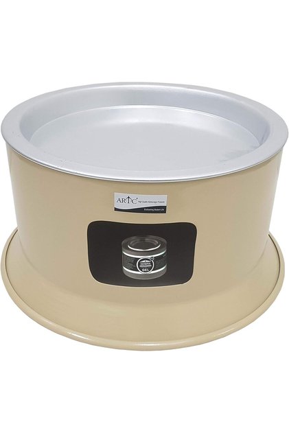 Portable Kunafa Warmer Stand, Arabic Turkish Sweet Kunefe Plate - Cooking and Serving Plates 34cm Diameter