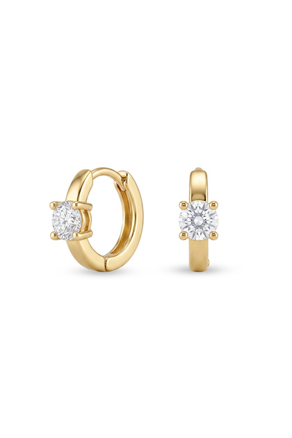 Steel Zircon Hoop Alba Earrings