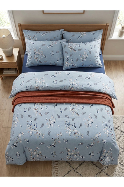 Double Zippered Patterned Quilt Cover Duvet Cover Dense Woven Fabric 200X235 cm