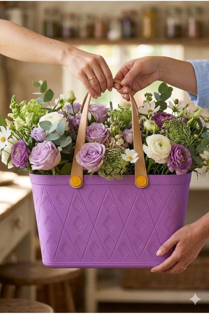 Multifunctional Flexible Carrying Basket Beach Picnic and Shopping Bag Organizer Basket