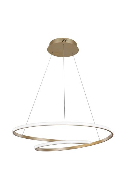 LED φωτιστικό οροφής HLL-0155, 25W, 4000K, Φ40cm, 1m, χρυσό
