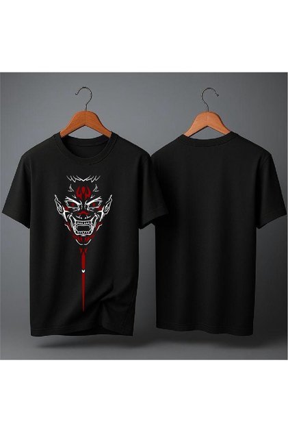 Devil Printed Oversized T-Shirt
