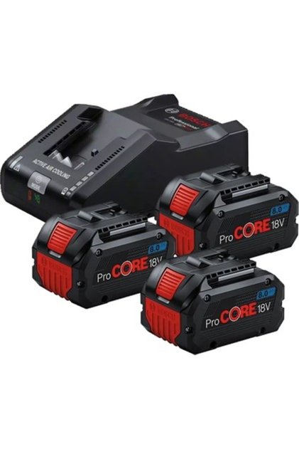 Başlangıç Kiti 3XPC18V8.0 Ah + GAL18V-160 0615A5004Y 8.0 Ah Li-ion Hücreli 3 Adet Akü ve GAL18