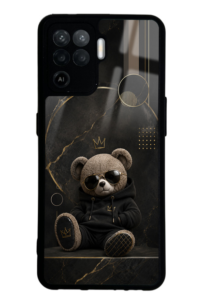 Oppo Reno 5 Lite Royal Teddy Design Glossy Phone Case