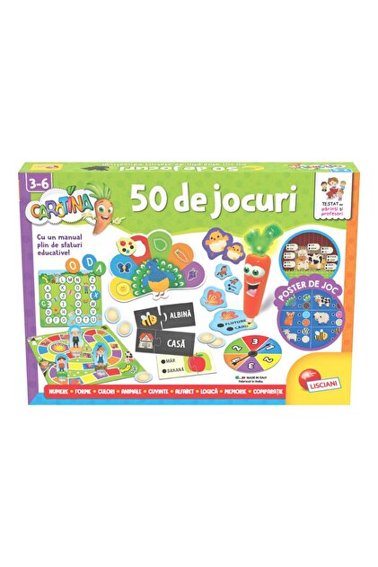 Set 50 jocuri educative, Lisciani, Carotina, Creionul interactiv