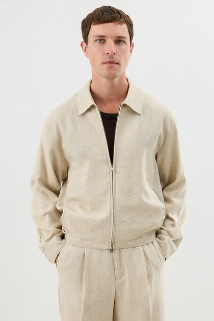 Natur Linen Blend Summer Coat