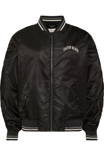Ls Men's Unlined Nylon Graphic Black Jacket