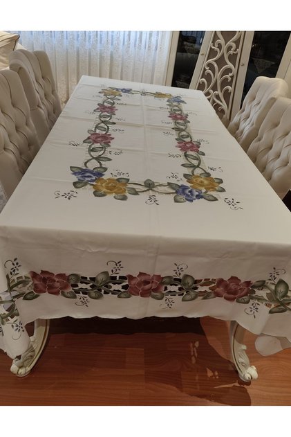 160×260 Leke Tutmaz Masa Örtüsü